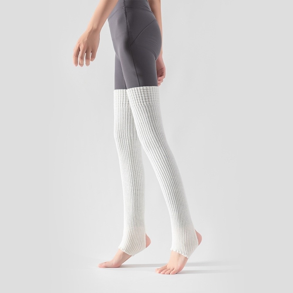 Yoga Pilates Girl - Exercising Knee High Ballet Leg Warmers