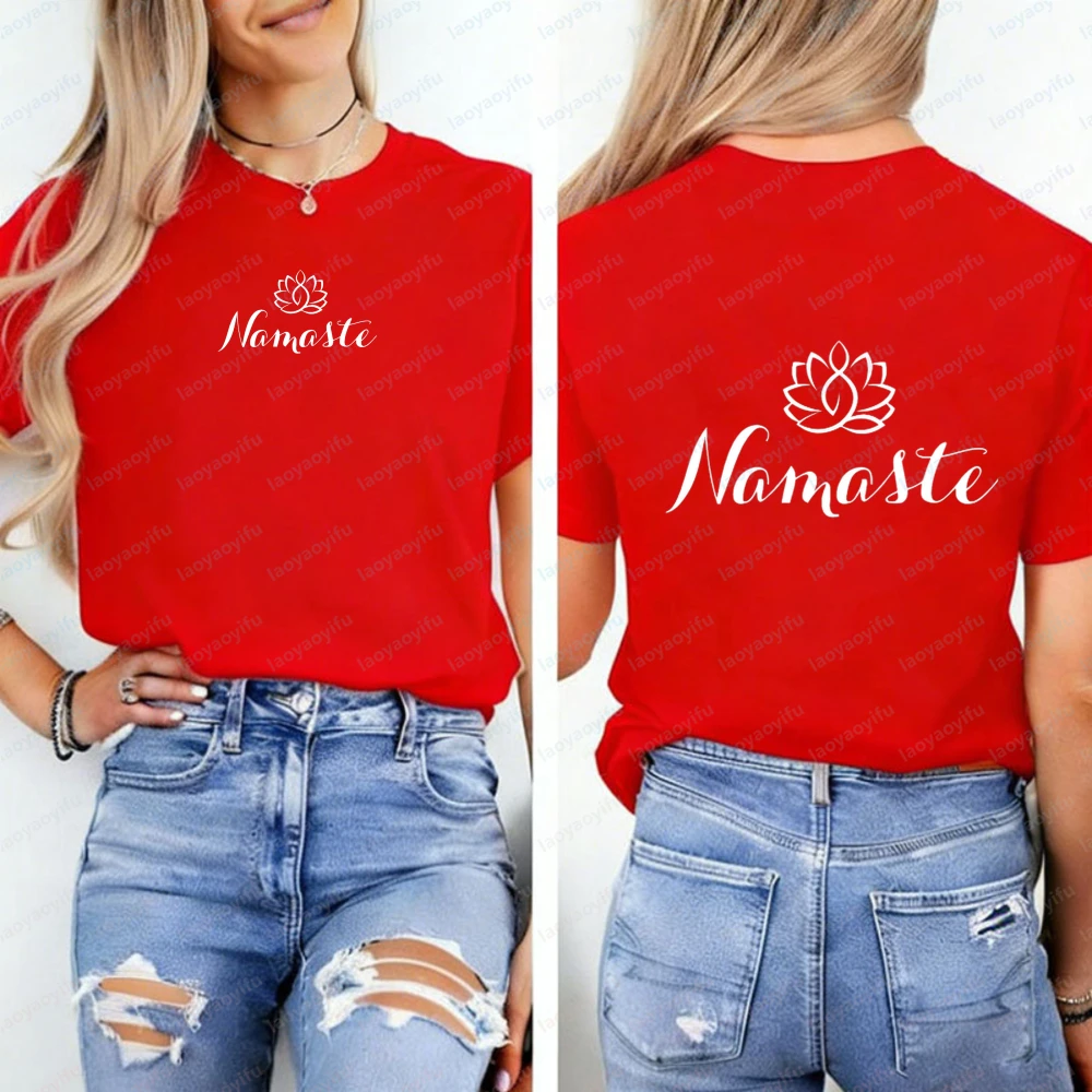 Namaste T Shirt Trending Yoga  - Yoga Pilates Girl review and price