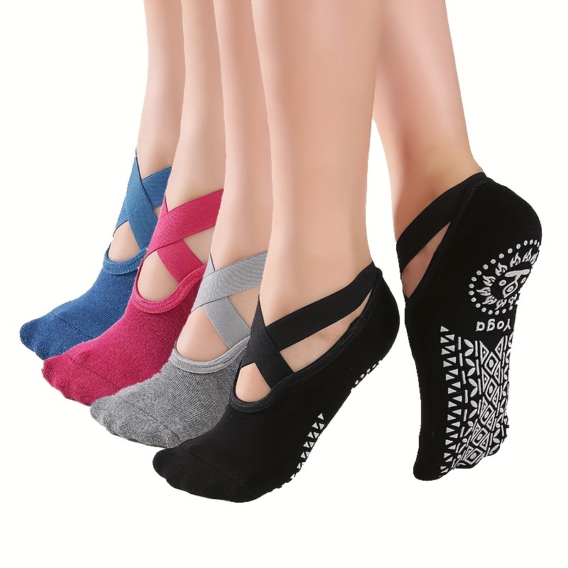 4 Pairs X-cross Yoga Socks for - Pilates X Yoga review and price