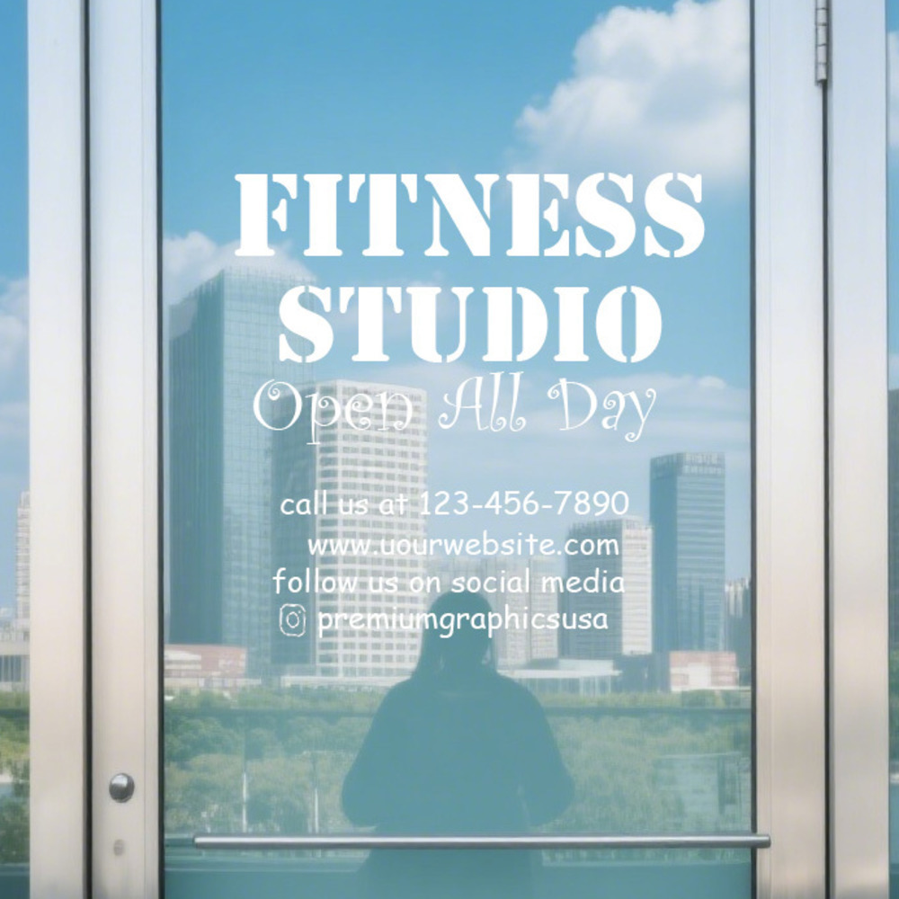 Customizable Studio Window Dec - Pilates X Yoga review and price