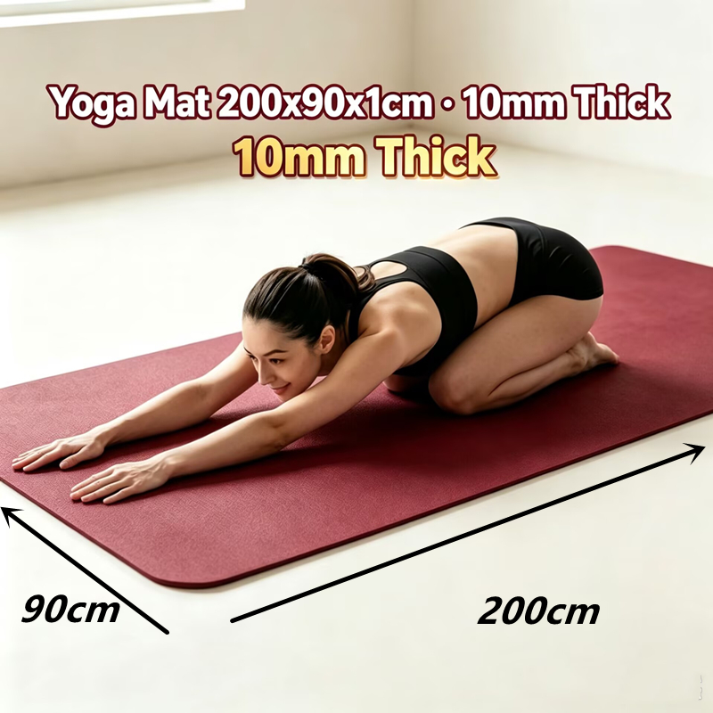 Yoga Mat 200*90cm High Elastic - Pilates Yoga Mat Workout review and price