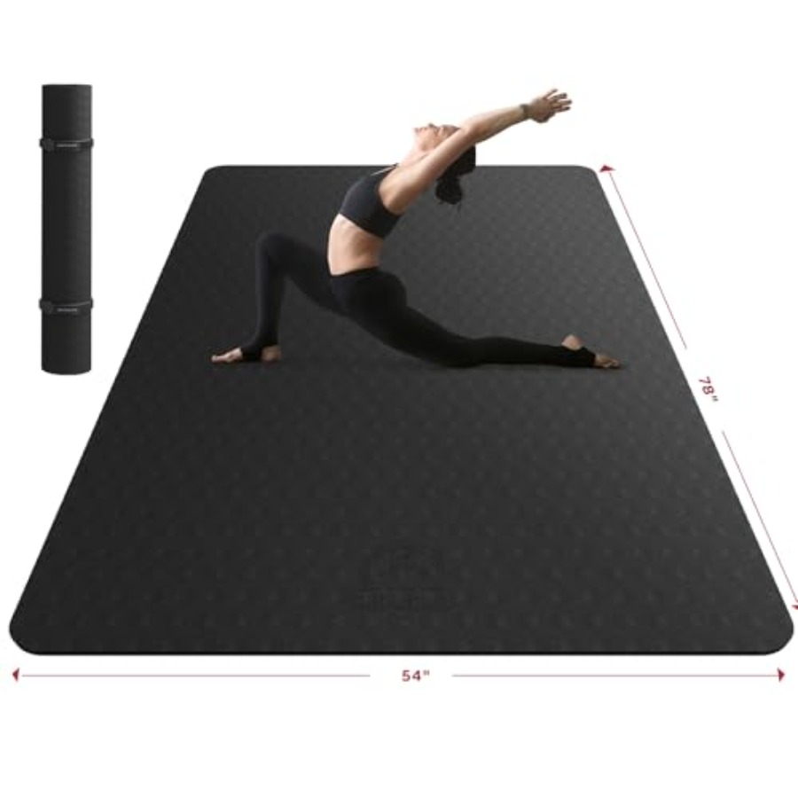 Extra Large Yoga Mat for Home  - Pilates Yoga Mat Workout review and price