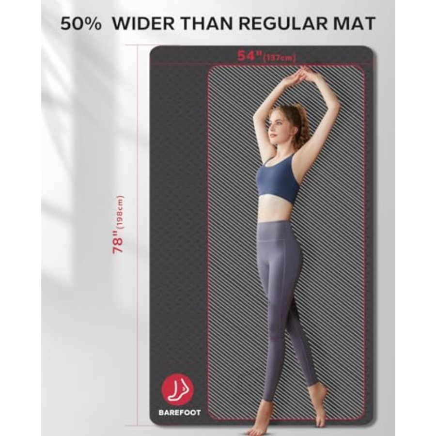 Extra Large Yoga Mat for Home  - Pilates Yoga Mat Workout review and price